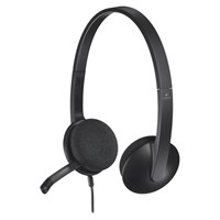 Logitech USB Headset H340 - Stereo - Black - USB - Wired - 20 Hz - 20 kHz - Over-the-head - Binaural - Semi-open - 6 ft Cable