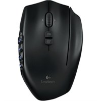 Logitech G600 MMO Gaming Mouse - Laser - Cable - Black - USB - 8200 dpi - Tilt Wheel - 20 Button(s)