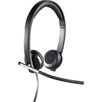 Logitech USB Headset Stereo H650e - Stereo - USB - Wired - 50 Hz - 10 kHz - Over-the-head - Binaural - Supra-aural - Noise Cancelling Microphone