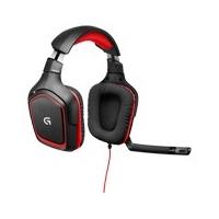 Logitech G230 Stereo Gaming Headset - Stereo - Red - Mini-phone - Wired - 32 Ohm - 20 Hz - 20 kHz - Over-the-head - Binaural - Circumaural - 9.84 ft Cable
