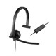 Logitech USB Headset Mono H570e - Mono - USB - Wired - 31.50 Hz - 20 kHz - Over-the-head - Monaural - Supra-aural - Noise Cancelling, Electret Microphone