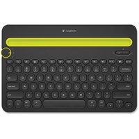 Logitech Bluetooth Multi-Device Keyboard K480 - Wireless Connectivity - Bluetooth - Compatible with Computer, Tablet, Smartphone - QWERTY Keys Layout - Black