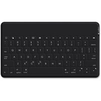 Logitech Keys-To-Go Ultra-portable, Stand-alone Keyboard - Wireless Connectivity - Bluetooth - Compatible with Tablet, Smartphone, Smart TV, Tablet, Smartphone - Mechanical - Black