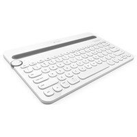 Logitech Bluetooth Multi-Device Keyboard K480 - Wireless Connectivity - Bluetooth - Compatible with Computer, Smartphone - QWERTY Keys Layout - White