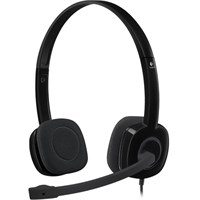 Logitech Stereo Headset H151 - Stereo - Black - Mini-phone - Wired - 22 Ohm - 20 Hz - 20 kHz - Over-the-head - Binaural - Supra-aural - 5.91 ft Cable