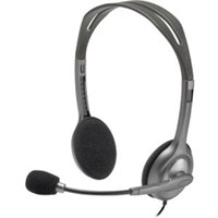 Logitech Stereo Headset H111 - Stereo - Mini-phone - Wired - 32 Ohm - 20 Hz - 20 kHz - Over-the-head - Binaural - Supra-aural - 5.91 ft Cable