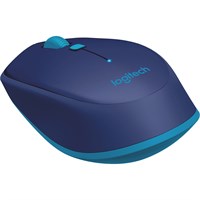 Logitech M535 Bluetooth Mouse - Optical - Wireless - Bluetooth - Blue - 1000 dpi - Computer - Tilt Wheel
