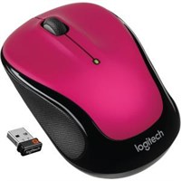 Logitech Wireless Mouse M325 - Optical - Wireless - Radio Frequency - Brilliant Rose - USB - Tilt Wheel