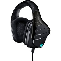 Logitech Artemis Spectrum RGB 7.1 Surround Gaming Headset - Black - Mini-phone, USB - Wired - 39 Ohm - 20 Hz - 20 kHz - Over-the-head - Binaural - Circumaural