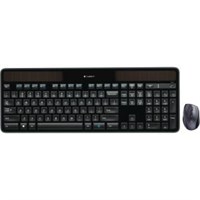 Logitech Wireless Solar Keyboard & Marathon Mouse Combo MK750 - USB 2.0 Wireless RF USB 2.0 Wireless RF Laser - 1000 dpi - Tilt Wheel - On/Off Switch Hot Key(s) - Button Cell, AA