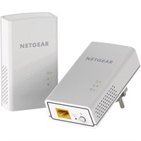 Netgear Powerline 1200, 1 Port - 2 - 1 x Network (RJ-45) - 1200 Mbit/s Powerline - HomePlug AV2