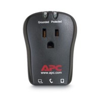 APC Essential Notebook SurgeArrest 1 Outlet W/Tel 120V - Receptacles: 1 x NEMA 5-15R - 320J