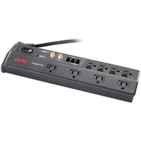 APC P8VT3-LM SurgeArrest Home/Office 8-Outlets Surge Suppressor - 8 x NEMA 5-15R - 1750 J - 120 V AC Input - 120 V AC Output