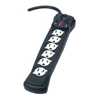 APC SurgeArrest Essential P6B-LM 6-Outlets Surge Suppressor - 6 x NEMA 5-15R - 490 J - 120 V AC Input - 120 V AC Output