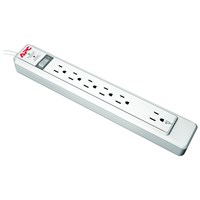 APC SurgeArrest Essential P6N 6-Outlets Surge Suppressor - 6 x NEMA 5-15R - 1080 J - 120 V AC Input - 120 V AC Output - Network