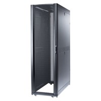 Schneider Electric Rack Cabinet - 19" 42U Wide - Black - 2254.73 lb x Dynamic/Rolling Weight Capacity - 3006.31 lb x Static/Stationary Weight Capacity