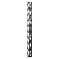 APC Vertical Cable Manager for NetShelter SX 750mm Wide 48U (Qty 2) - Cable Pass-through - Black - 2 Pack - 48U Rack Height