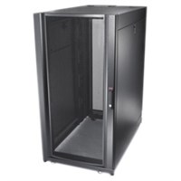 Schneider Electric NetShelter SX Rack Cabinet - 19" 24U Wide - Black - 2254.73 lb x Dynamic/Rolling Weight Capacity - 3006.31 lb x Static/Stationary Weight Capacity