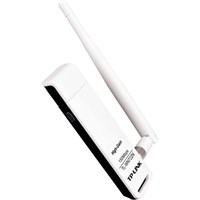 TP-LINK TL-WN722N Wireless N150 High Gain USB Adapter,150Mbps, w/4 dBi High Gain Detachable Antenna, IEEE 802.1b/g/n, WEP, WPA/WPA2 - USB - 150 Mbps - 2.48 GHz ISM - External