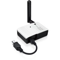 TP-LINK TL-WPS510U 150Mbps Pocket-Sized Wireless Print Server, USB 2.0, Detachable Antenna - Wi-Fi - IEEE 802.11b/g - USB - External