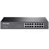 TP-LINK TL-SG1016D 10/100/1000Mbps 16-Port Gigabit 13-inch Rackmountable Switch, 32Gbps Capacity - 16 Ports - 16 x RJ-45 - 10/100/1000Base-T