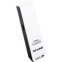 TP-LINK TL-WN727N Wireless N150 USB Adapter,150Mbps, w/WPS Button, IEEE 802.1b/g/n, WEP, WPA/WPA2 - USB - 150 Mbps - 2.48 GHz ISM - External