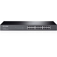 TP-LINK TL-SG1024 10/100/1000Mbps 24-Port Gigabit 19-inch Rackmountable Switch, 48Gbps Capacity - 24 Ports - 24 x RJ-45 - 10/100/1000Base-T
