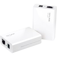 TP-LINK TL-POE200 Power over Ethernet Adapter Kit, 1 Injector, 1 Splitter, up to 100 meters (325 Feet), 12/9/5V power output - 240 V AC, 48 V DC Input - 48 V DC, 5 V DC, 9 V DC, 12 V DC Output"