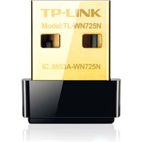TP-LINK TL-WN725N Wireless N Nano USB Adapter, 150Mbps, Miniature Design, Plug in and Forget, Support Windows XP/Vista/7/8 - USB - 150 Mbps - 2.48 GHz ISM - External