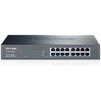 TP-LINK TL-SG1016DE 16-Port Gigabit Easy Smart Switch, 16 10/100/1000Mbps RJ45 ports, MTU/Port/Tag-based VLAN, QoS, IGMP Snooping - 16 Ports - Manageable - 16 x RJ-45 - 10/100/1000Base-T - Desktop, Ra