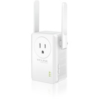 TP-LINK TL-WA860RE IEEE 802.11n 300 Mbps N300 Universal Wi-Fi Wall Plug Range Extender with External Antennas and AC Pass-thru - Wall Mountable