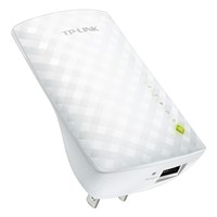 TP-LINK RE200 IEEE 802.11ac 750 Mbit/s Wireless Range Extender - ISM Band - UNII Band - 2.40 GHz, 5 GHz - 3 x Antenna(s) - 3 x Internal Antenna(s) - 1 x Network (RJ-45) - Power Supply - Wall Mountable