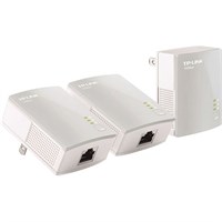 TP-LINK AV500 Nano Powerline Ethernet Adapter Starter Kit - 3Network (RJ-45) - 500 Mbit/s Powerline - HomePlug AV - Fast Ethernet