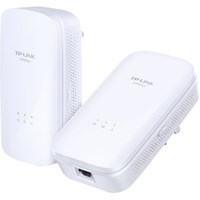 TP-LINK AV1200 Gigabit Powerline Starter Kit - 1 x Network (RJ-45) - 1200 Mbit/s Powerline - 984.25 ft Distance Supported - HomePlug AV2 - Gigabit Ethernet