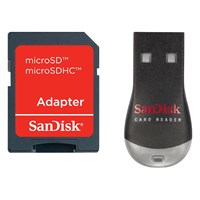SanDisk MobileMate Duo Flash Reader - microSD, microSDHC, Memory Stick Micro (M2), SD - USB 2.0External
