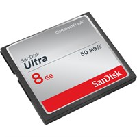 SanDisk Ultra 8 GB CompactFlash - 50 MB/s Read - 1 Card/1 Pack