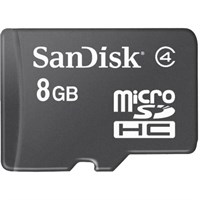 SanDisk 8 GB microSDHC - Class 4 - 1 Card