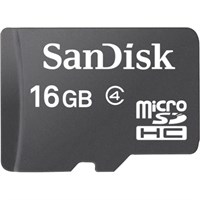 SanDisk 16 GB microSDHC - Class 4 - 1 Card