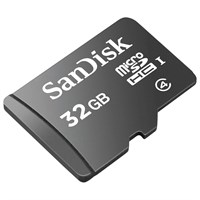 SanDisk 32 GB microSDHC - Class 4 - 1 Card