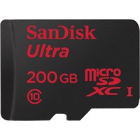 SanDisk Ultra 200 GB microSDXC - Class 10/UHS-I - 90 MB/s Read