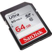 SanDisk Ultra 64 GB SDXC - Class 10 - 80 MB/s Read1 Pack