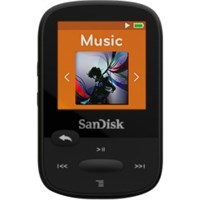 SanDisk Clip Sport SDMX24-008G 8 GB Flash MP3 Player - Black - FM Tuner - 1.4" - microSDHC - MP3, AAC, Audible, FLAC, Ogg Vorbis, WAV, WMA - 25 Hour