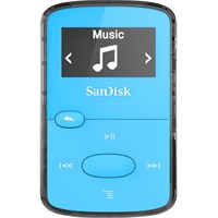 SanDisk SDMX26-008G-G46B 8 GB Flash MP3 Player - Blue - FM Tuner - Battery Built-in - microSD - AAC, MP3, WMA, WAV, Ogg Vorbis, Audible, FLAC - 18 Hour