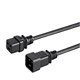 Monoprice Extension Cord - IEC 60320 C19 to IEC 60320 C20, 16AWG, 13A, 3-Prong, Black, 3ft
