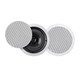 Monoprice Commercial Audio Metro 20W 6.5-inch Coax Ceiling Speaker 70V Pair (No Logo)(Limit 20 per Customer)