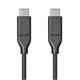 Select Series USB Type C to Type C 2.0 Cable - 480Mbps, 3A, 30AWG, Black, 3.3ft