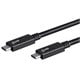 Monoprice Essentials USB Type C to Type C 3.1 Gen 2 Cable - 10Gbps, 5A, 30AWG, Black, 1m (3.3 ft)