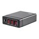 60W 4-Port USB Smart Charger with USB-C and USB-A Ports