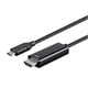 Monoprice USB Type C to HDMI 3.1 Cable - 5Gbps, 4K@30Hz, Black, 3ft(Limit 20 per Customer)