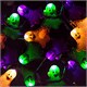 Monoprice 10 Count Flat Ghost Halloween String Light Multicolor 11.5 ft